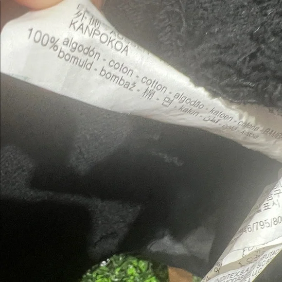 ZARA Black Tweed Frayed Blazer with Gem Buttons Size Large - Picture 8 of 9